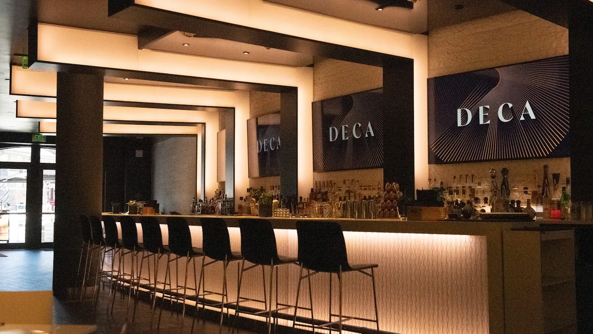 Deca and Bol restaurant and bowling alley in Vail