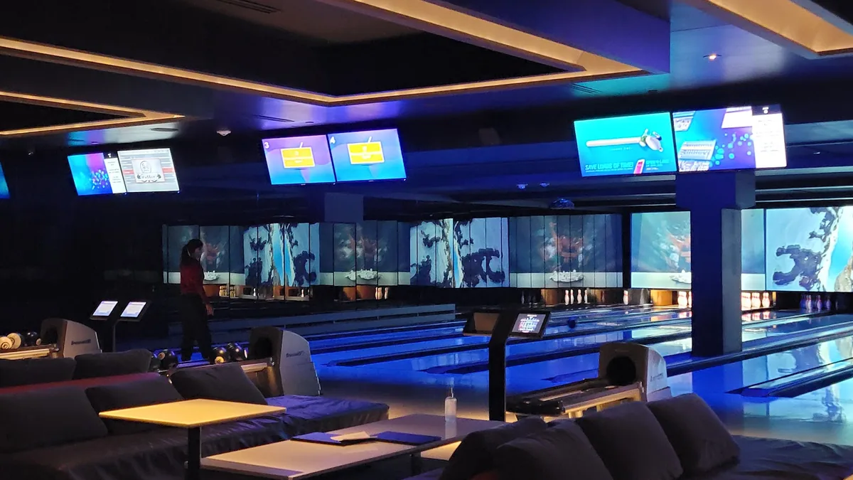 Deca + Bol bowling venue in Solaris Plaza, Vail Village