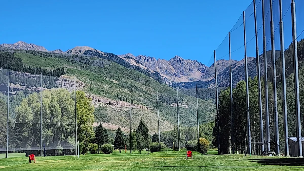 Vail Golf Club fairway with mountain views