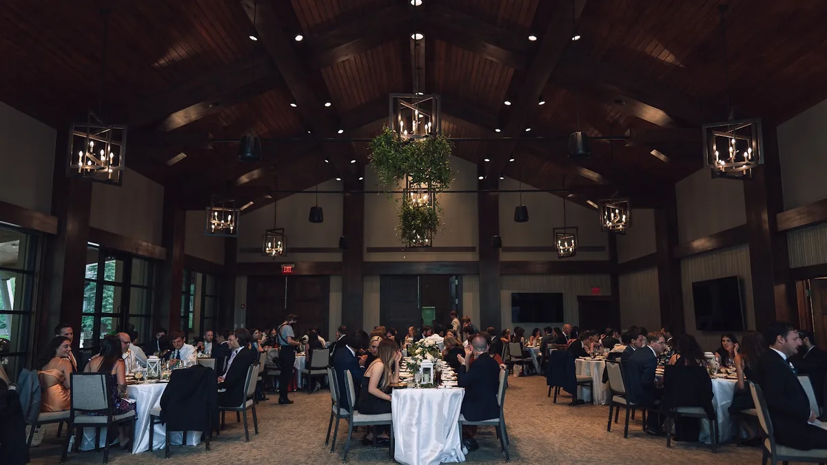Wedding and event setting at the Vail Golf and Nordic Clubhouse