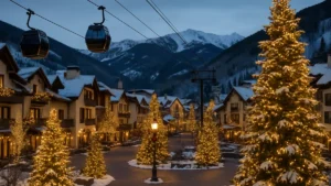 When does Vail decorate for Christmas