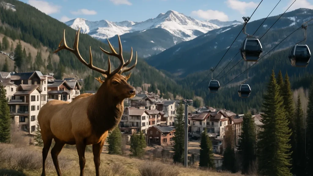 Elk in Vail Colorado