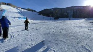 How many skiers per day at Vail
